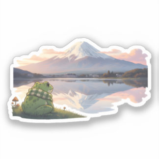 Reflecties van Fuji Sticker
