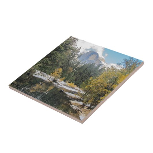 Reflecties van halfkoepel tegeltje (Zijkant)