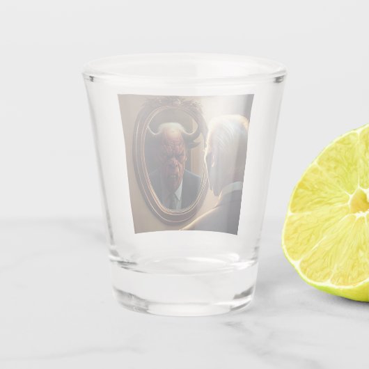 Reflecties van het kwaad shot glas (Achterkant)