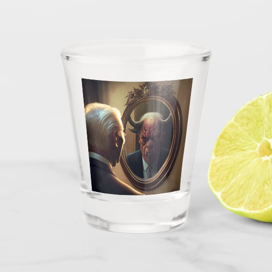 Reflecties van het kwaad shot glas (Voorkant)