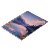 Reflecties van het rustige bergmeer notitieboek (Linkerzijde)