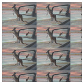 Reflecties van het wild: een kangoeroe op het stra stof (Swatch)