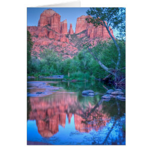 Reflecties van kathedraal gesteente, Sedona, Arizo