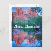 Reflecties van kathedraal rots, pretkerst briefkaart (Voorkant / Achterkant)