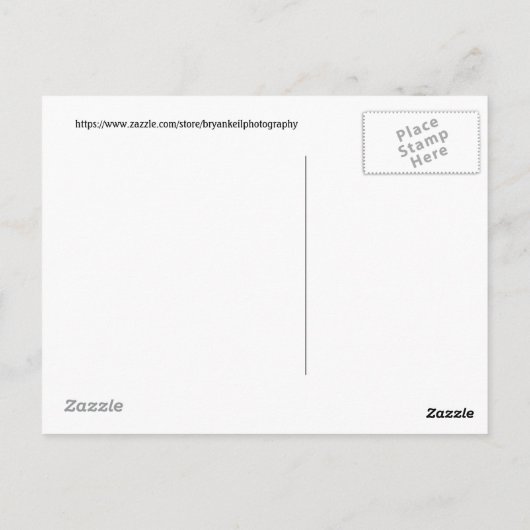 Reflecties van kathedraal rots, pretkerst briefkaart (Achterkant)