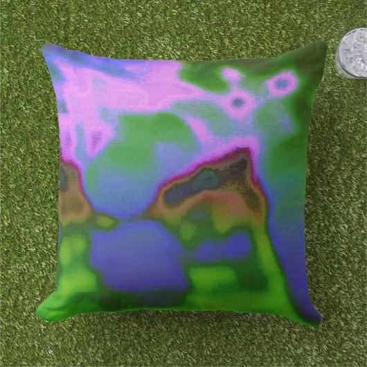 Reflecties van kleuren buitenkussen (Gras)