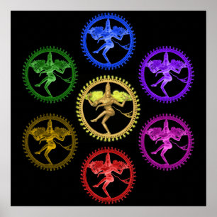 Reflecties van Nataraja Poster