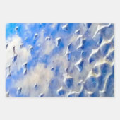 Reflecties van oceaan en blauwe lucht inpakpapier vel (Voorkant 2)