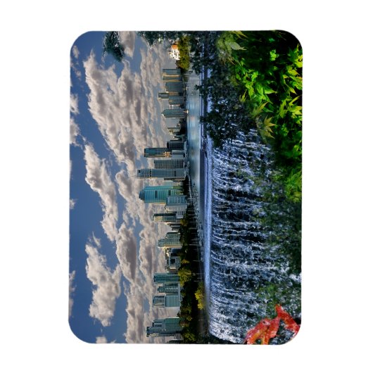 REFLECTIES VAN OZ Brisbane River Watervallen Magneet (Verticaal)