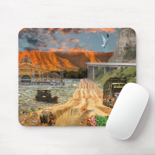 REFLECTIES VAN OZ Oodnadatta Track Muismat (Met muis)