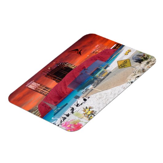 REFLECTIES VAN OZ ULURU Ayers Rock Magneet (Linkerzijde)