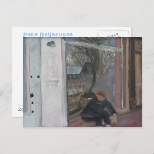 REFLECTIES VAN PARIJS BRIEFKAART (Voorkant / Achterkant)
