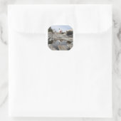 Reflecties van Pemaquid 1 Ronde Sticker (Tas)