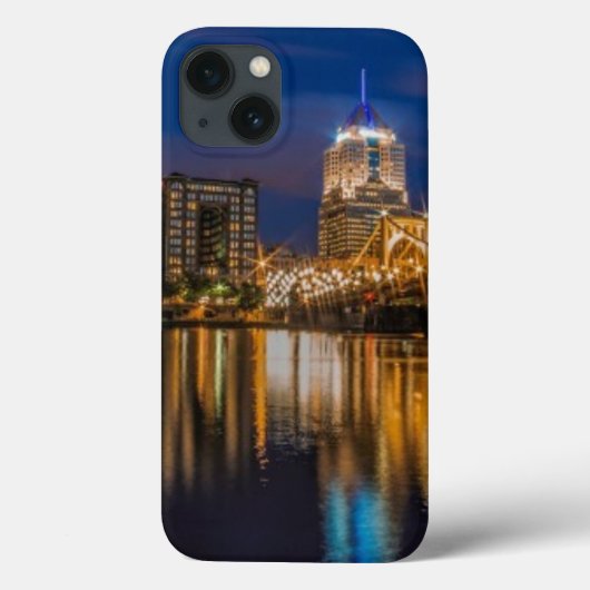 Reflecties van Pittsburgh Case-Mate iPhone Case (Achterkant)