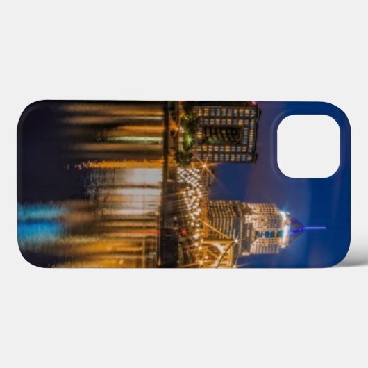 Reflecties van Pittsburgh Case-Mate iPhone Case (Achterkant (horizontaal))