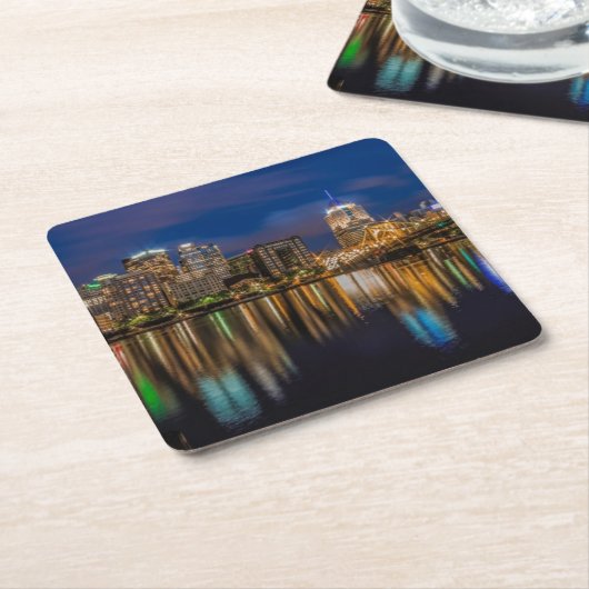 Reflecties van Pittsburgh Kartonnen Onderzetters (Schuin)