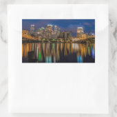Reflecties van Pittsburgh Rechthoekige Sticker (Tas)