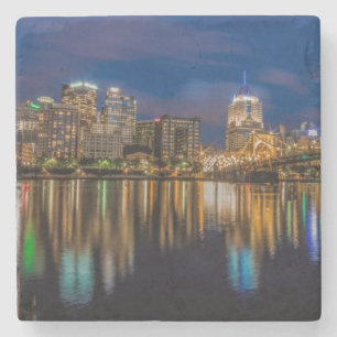 Reflecties van Pittsburgh Stenen Onderzetter