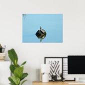 Reflecties van Poster van de lente (schildpad) (Thuiskantoor)