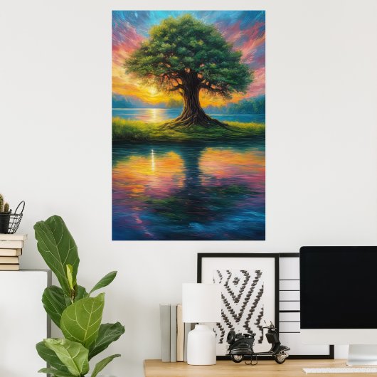 Reflecties van schoonheid, Sunset's Magic Poster (Thuiskantoor)