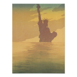 Reflecties van vrijheid foto afdruk