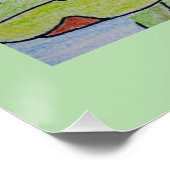 Reflecties van waterlelies perfect poster (Hoek)