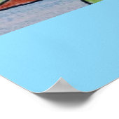 Reflecties van waterlelies poster (Hoek)