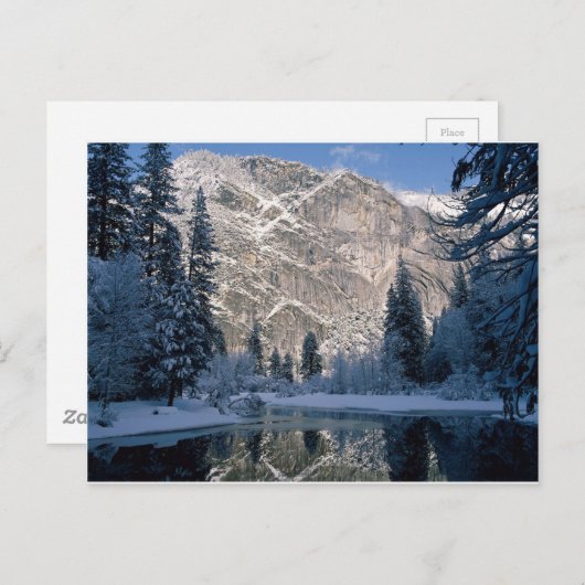 Reflecties van witte bergen briefkaart (Voorkant / Achterkant)