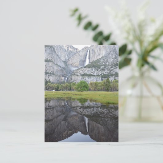 Reflecties van Yosemite-Herfsten Briefkaart (Staand voorkant)