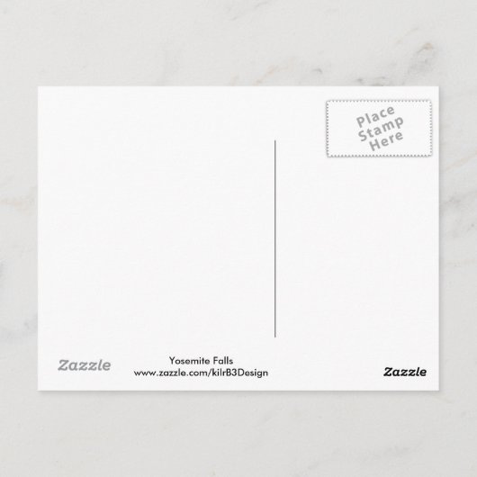 Reflecties van Yosemite-Herfsten Briefkaart (Achterkant)