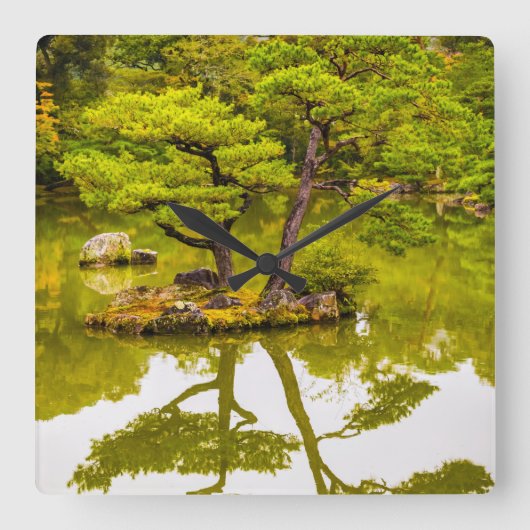 Reflecties Vierkante Klok (Voorkant)