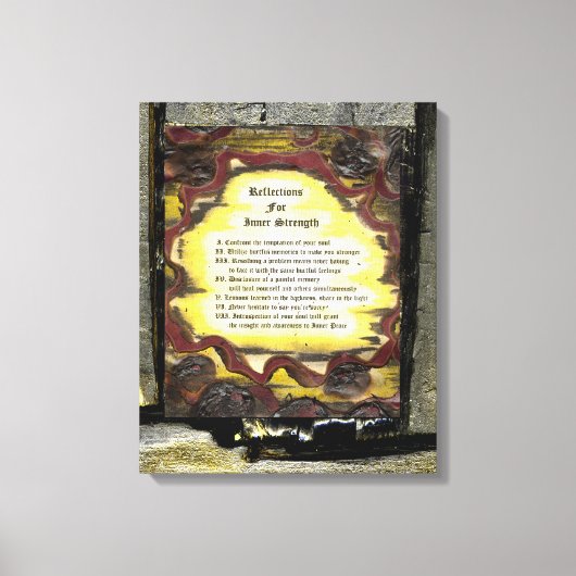 Reflecties voor binnenste sterkte canvas afdruk (Voorkant)