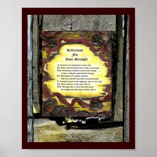 Reflecties voor binnenste sterkte poster (Voorkant)