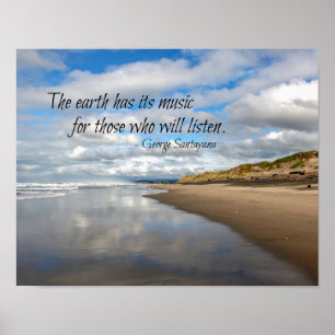 Reflecties voor de Stille Oceaan - Inspirerend cit Poster