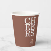 Reflecties Wedding Cheers Clay ID774 Papieren Bekers (Voorkant)