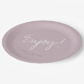 Reflecties Wedding Enjoy Mauve ID774 Papieren Bordje (Gekanteld)