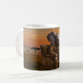 Reflectieve Safari Olifant Koffiemok (Voorkant links)