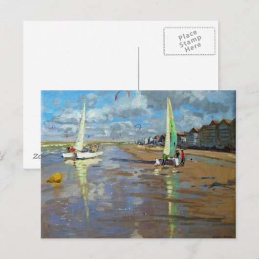 Reflection Bray Dunes France Briefkaart (Voorkant / Achterkant)