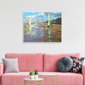 Reflection Bray Dunes France Canvas Afdruk (Insitu (Woonkamer))