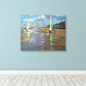 Reflection Bray Dunes France Canvas Afdruk (Insitu (Houten vloer))