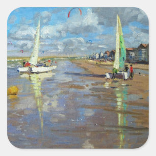 Reflection Bray Dunes France Vierkante Sticker