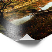 Reflection Forest Autumn River Foto Afdruk (Hoek)