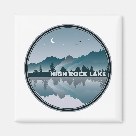 Reflection High Rock Lake North Carolina Magneet (Voorkant)