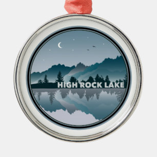 Reflection High Rock Lake North Carolina Metalen Ornament