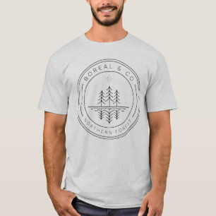 Reflection Lake Badge Pines Mirror BOREAL & CO T-shirt