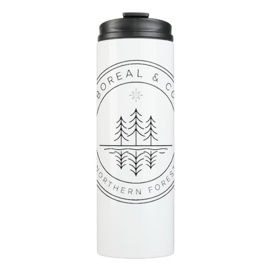 Reflection Lake Badge Pines Mirror BOREAL & CO Thermosbeker (Voorkant)
