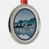 Reflection Lake George New York Metalen Ornament (Rechts)