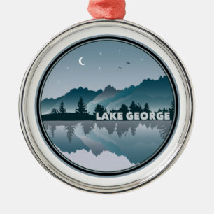 Reflection Lake George New York Metalen Ornament