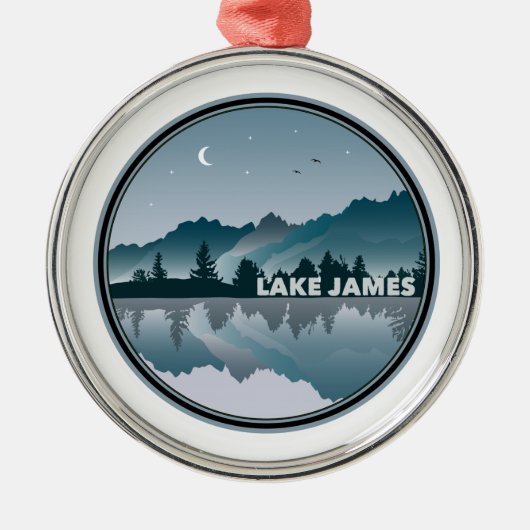 Reflection Lake James North Carolina Metalen Ornament (Voorkant)