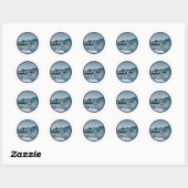 Reflection Lake Louise Alberta Ronde Sticker (Vel)